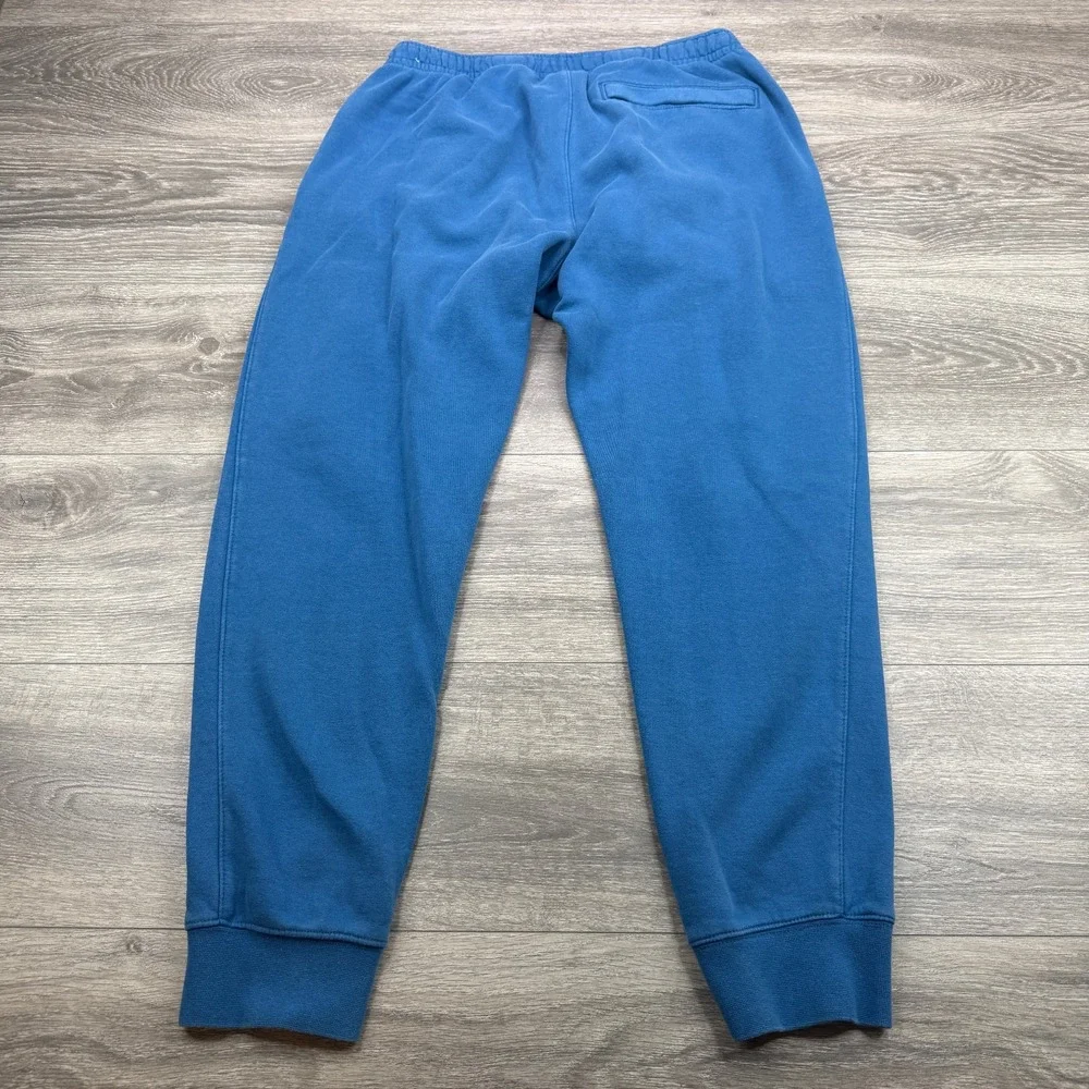 Nike Club Fleece Joggers Mens Medium Blue Tapered Swoosh Sweatpants BV2671-407